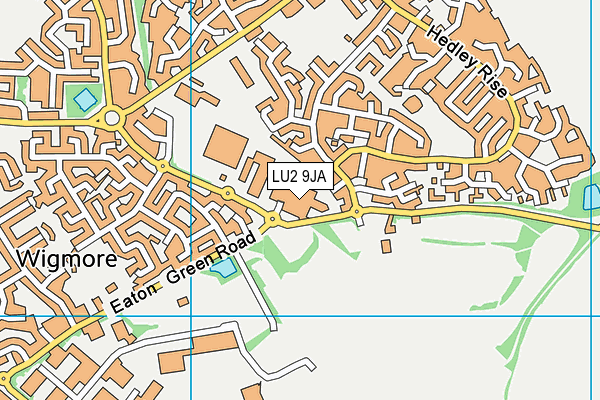 LU2 9JA map - OS VectorMap District (Ordnance Survey)