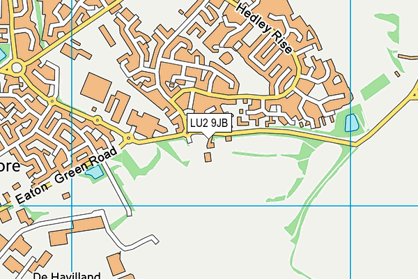 LU2 9JB map - OS VectorMap District (Ordnance Survey)