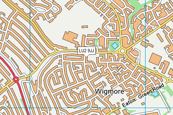 LU2 9JJ map - OS VectorMap District (Ordnance Survey)