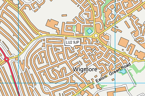 LU2 9JP map - OS VectorMap District (Ordnance Survey)