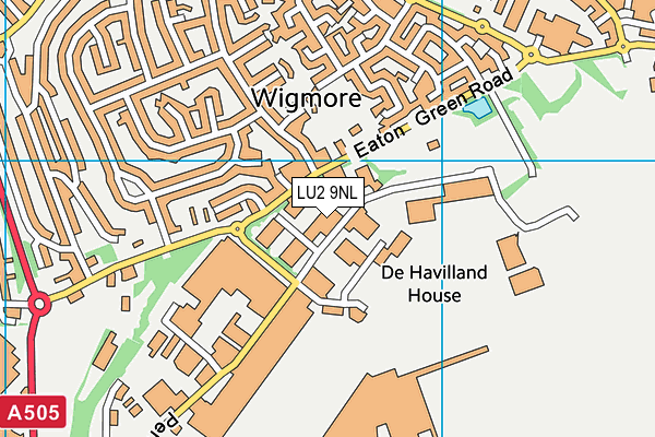 LU2 9NL map - OS VectorMap District (Ordnance Survey)