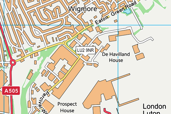 LU2 9NR map - OS VectorMap District (Ordnance Survey)