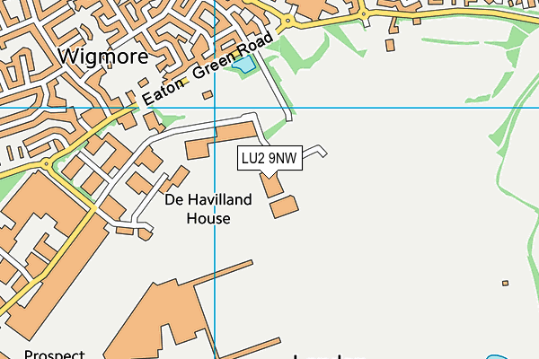 LU2 9NW map - OS VectorMap District (Ordnance Survey)