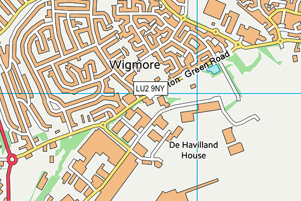 LU2 9NY map - OS VectorMap District (Ordnance Survey)