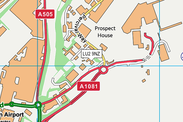 LU2 9NZ map - OS VectorMap District (Ordnance Survey)