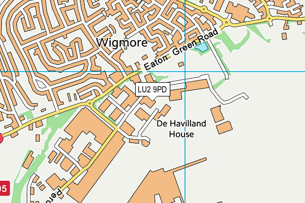 LU2 9PD map - OS VectorMap District (Ordnance Survey)