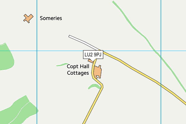 LU2 9PJ map - OS VectorMap District (Ordnance Survey)