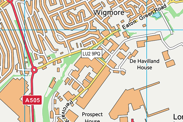 LU2 9PQ map - OS VectorMap District (Ordnance Survey)