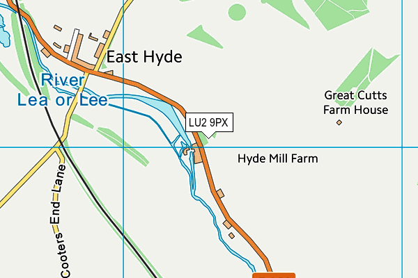 LU2 9PX map - OS VectorMap District (Ordnance Survey)