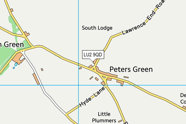 LU2 9QD map - OS VectorMap District (Ordnance Survey)