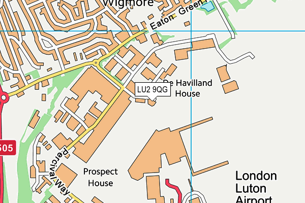 LU2 9QG map - OS VectorMap District (Ordnance Survey)