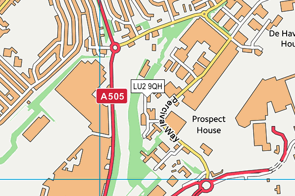 LU2 9QH map - OS VectorMap District (Ordnance Survey)