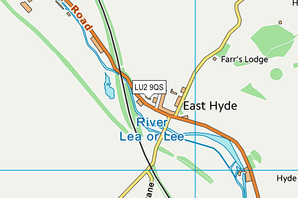 LU2 9QS map - OS VectorMap District (Ordnance Survey)