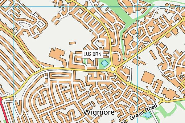 LU2 9RN map - OS VectorMap District (Ordnance Survey)