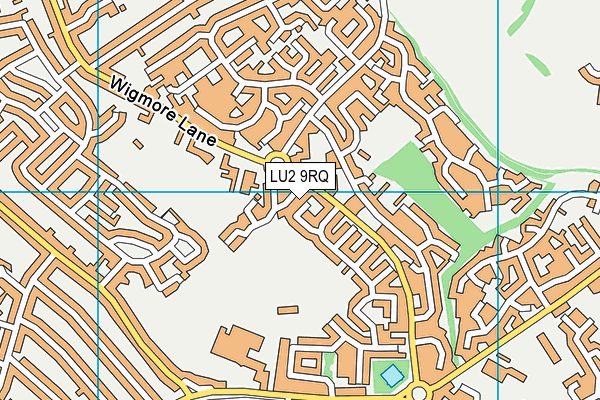 LU2 9RQ map - OS VectorMap District (Ordnance Survey)