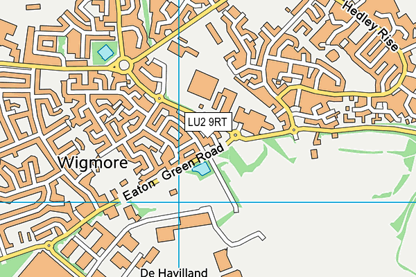 LU2 9RT map - OS VectorMap District (Ordnance Survey)