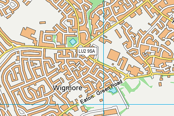 LU2 9SA map - OS VectorMap District (Ordnance Survey)
