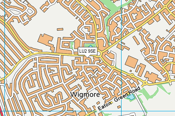 LU2 9SE map - OS VectorMap District (Ordnance Survey)