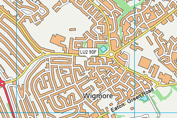 LU2 9SF map - OS VectorMap District (Ordnance Survey)