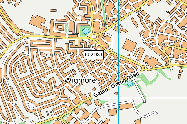 LU2 9SJ map - OS VectorMap District (Ordnance Survey)