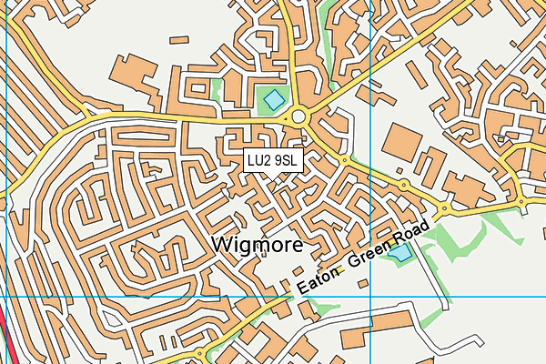 LU2 9SL map - OS VectorMap District (Ordnance Survey)