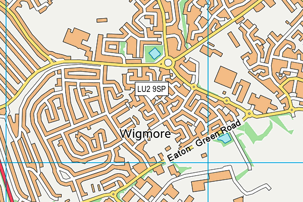 LU2 9SP map - OS VectorMap District (Ordnance Survey)