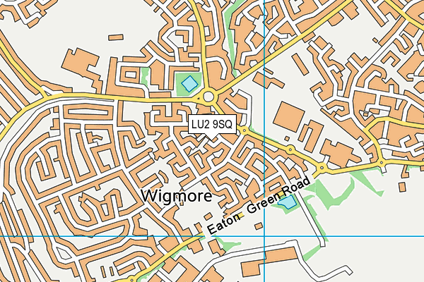 LU2 9SQ map - OS VectorMap District (Ordnance Survey)