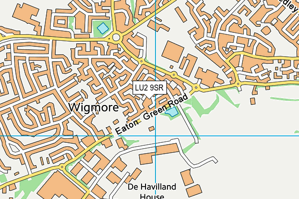 LU2 9SR map - OS VectorMap District (Ordnance Survey)