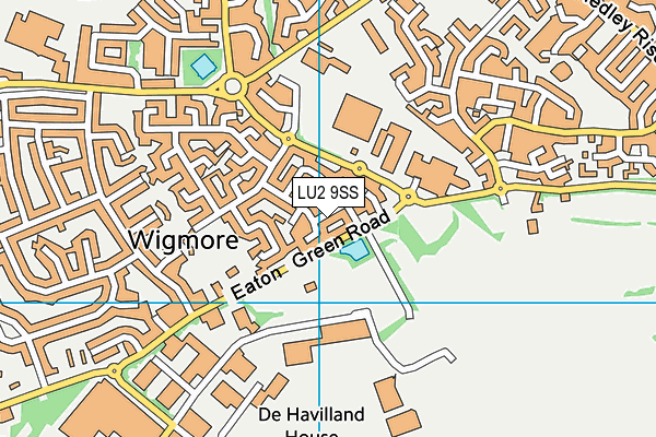 LU2 9SS map - OS VectorMap District (Ordnance Survey)