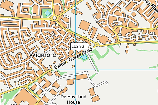 LU2 9ST map - OS VectorMap District (Ordnance Survey)