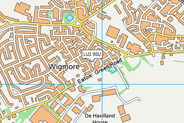 LU2 9SU map - OS VectorMap District (Ordnance Survey)
