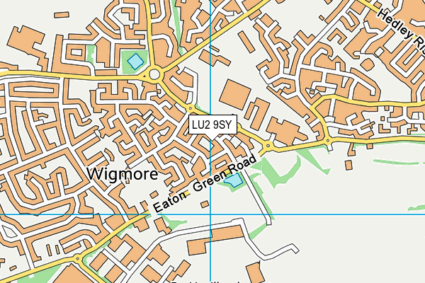 LU2 9SY map - OS VectorMap District (Ordnance Survey)