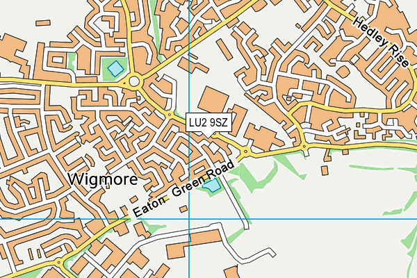 LU2 9SZ map - OS VectorMap District (Ordnance Survey)