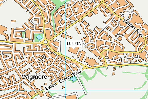 LU2 9TA map - OS VectorMap District (Ordnance Survey)
