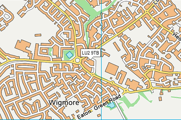 LU2 9TB map - OS VectorMap District (Ordnance Survey)