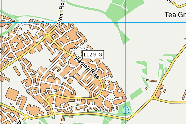 LU2 9TG map - OS VectorMap District (Ordnance Survey)