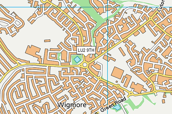 LU2 9TH map - OS VectorMap District (Ordnance Survey)