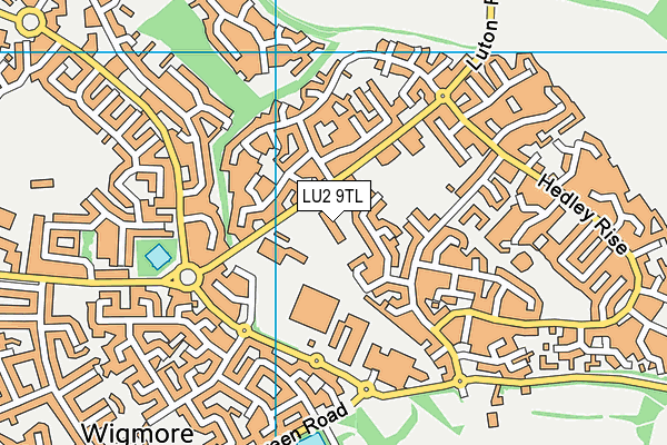 LU2 9TL map - OS VectorMap District (Ordnance Survey)