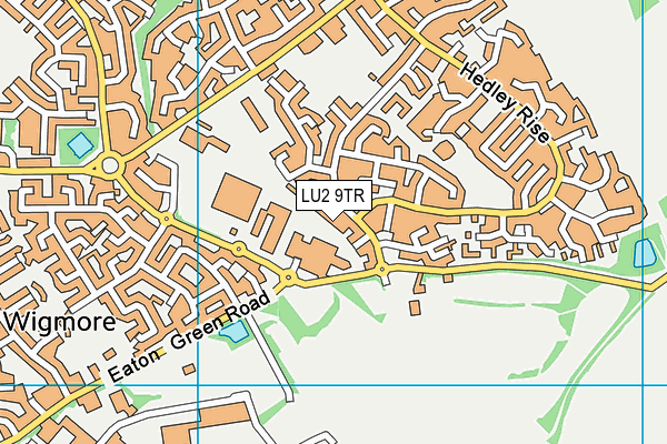 LU2 9TR map - OS VectorMap District (Ordnance Survey)