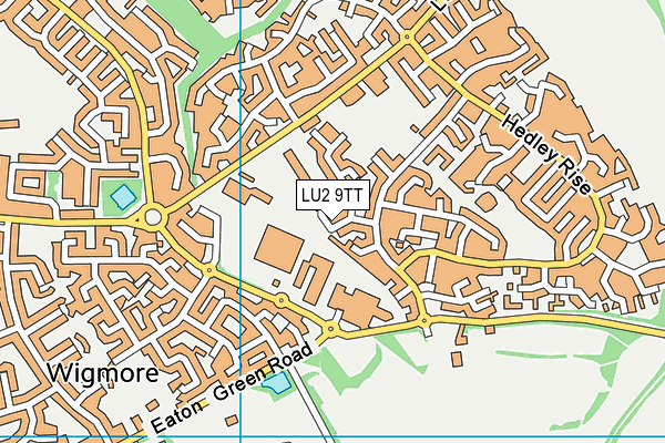 LU2 9TT map - OS VectorMap District (Ordnance Survey)