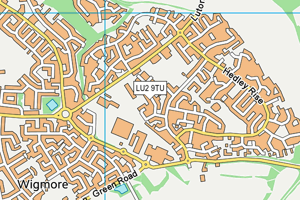 LU2 9TU map - OS VectorMap District (Ordnance Survey)
