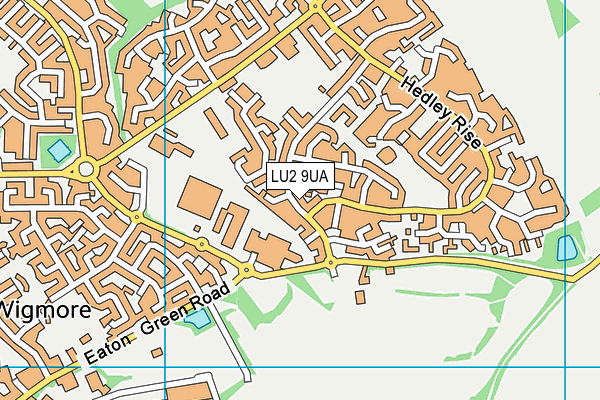 LU2 9UA map - OS VectorMap District (Ordnance Survey)