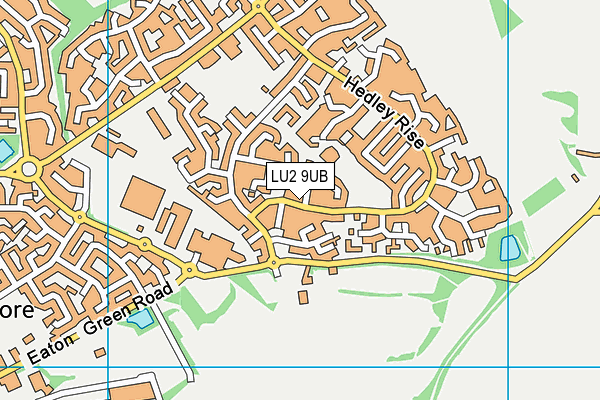 LU2 9UB map - OS VectorMap District (Ordnance Survey)