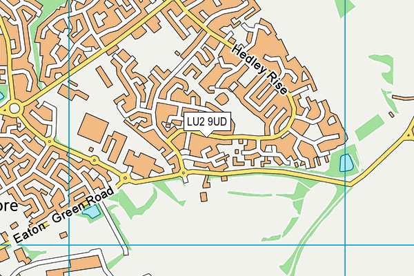 LU2 9UD map - OS VectorMap District (Ordnance Survey)