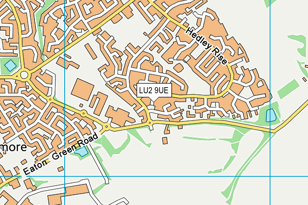 LU2 9UE map - OS VectorMap District (Ordnance Survey)