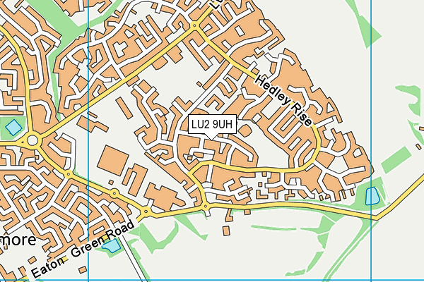 LU2 9UH map - OS VectorMap District (Ordnance Survey)