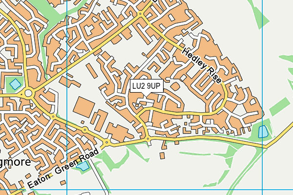 LU2 9UP map - OS VectorMap District (Ordnance Survey)