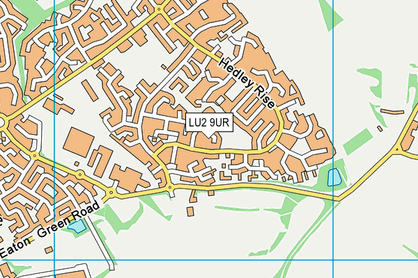 LU2 9UR map - OS VectorMap District (Ordnance Survey)