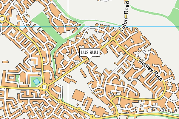LU2 9UU map - OS VectorMap District (Ordnance Survey)