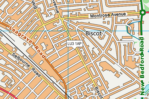 LU3 1AP map - OS VectorMap District (Ordnance Survey)